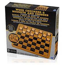 wooden checkers set