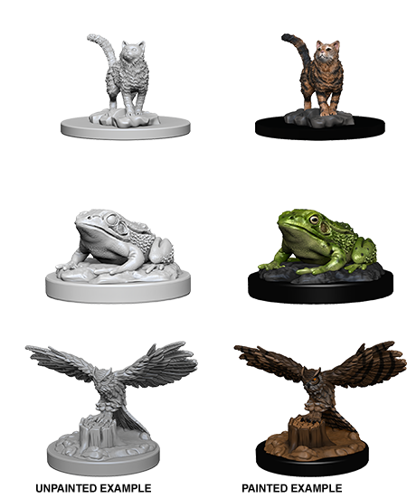 WizKids Deep Cuts Unpainted Miniatures: Familiars 73094: www.mightylancergames.co.uk