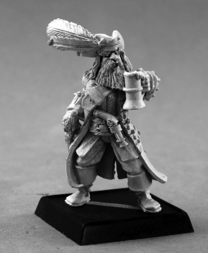 Reaper Pathfinder Miniatures - 60137 - Captain Kerdak Bonefist by Tim Prow: www.mightylancergames.co.uk