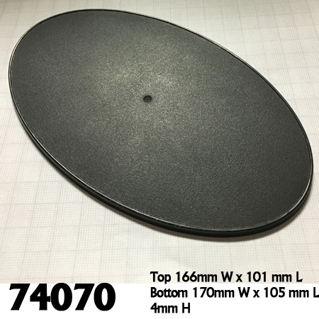 74070: 170mm x 105mm Oval Gaming...