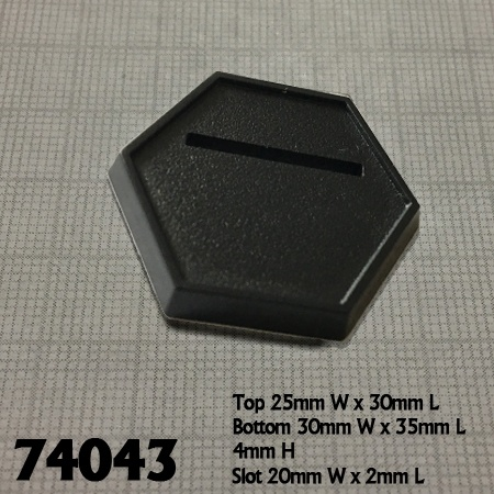 74043: 1 Inch Black Slotted Hex ...