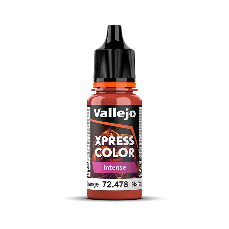 Vallejo Intense Phoenix Orange Xpress Color Hobby Paint 18Ml