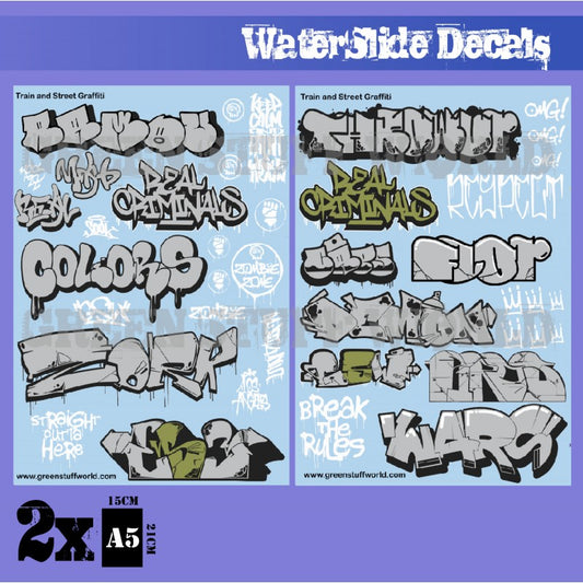 Waterslide Decals - Train and Gr...