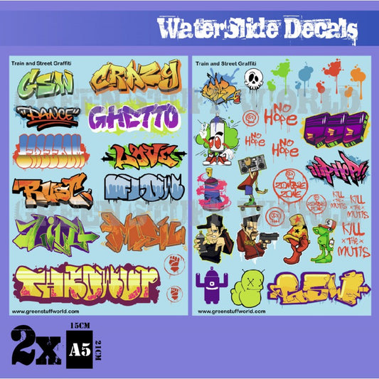 Waterslide Decals - Train and Gr...