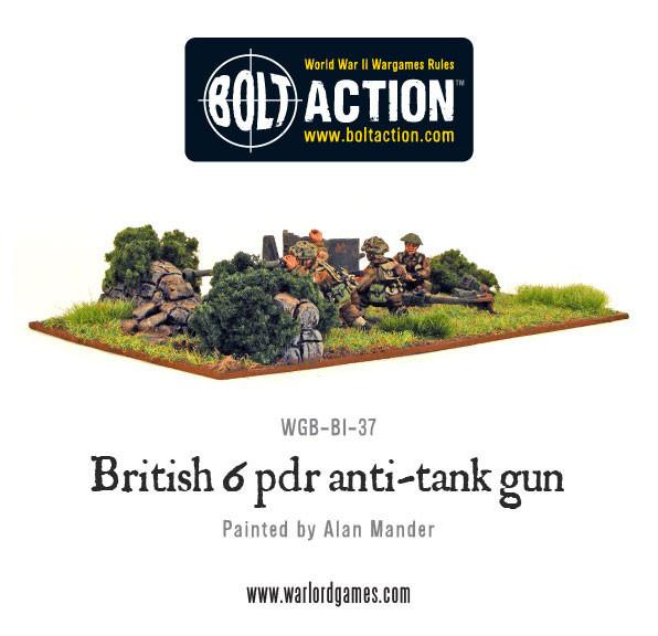 Six Pounder Anti-Tank Gun - British Army (Bolt Action) :www.mightylancergames.co.uk 