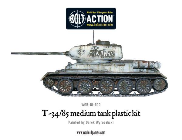 T-34/85 Medium Tank - Soviet (Bolt Action) :www.mightylancergames.co.uk 