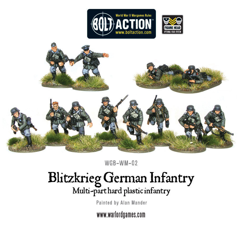 German Blitzkrieg Infantry (Bolt Action) :www.mightylancergames.co.uk