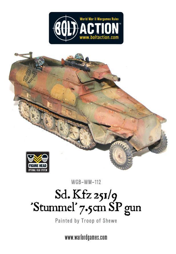 German Sd.Kfz 251/9 Ausf D 'Stummel' - Germany (Bolt Action)